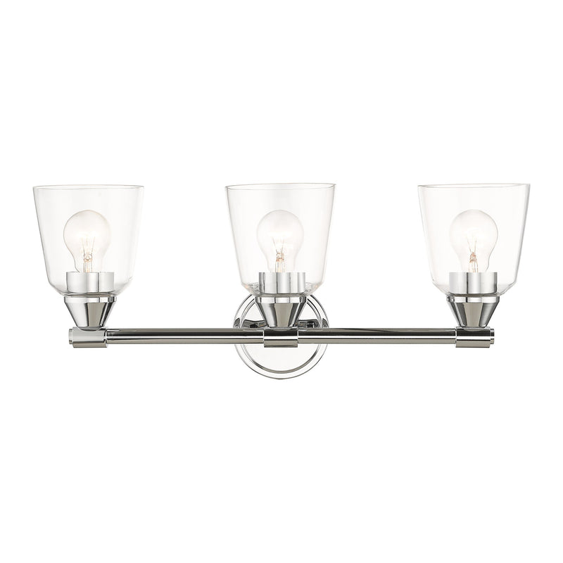 Haddington 3-Light Bath Vanity Light in Polished Chrome
