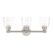 Haddington 3-Light Bath Vanity Light in Brushed Nickel
