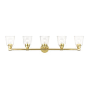 Haddington 5-Light Bath Vanity Light in Polished Brass