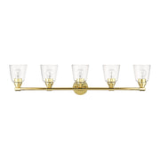 Haddington 5-Light Bath Vanity Light in Polished Brass