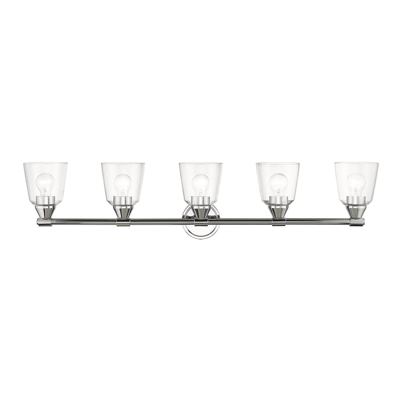 Haddington 5-Light Bath Vanity Light in Polished Chrome