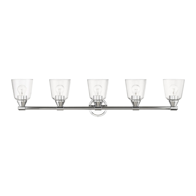 Haddington 5-Light Bath Vanity Light in Polished Chrome