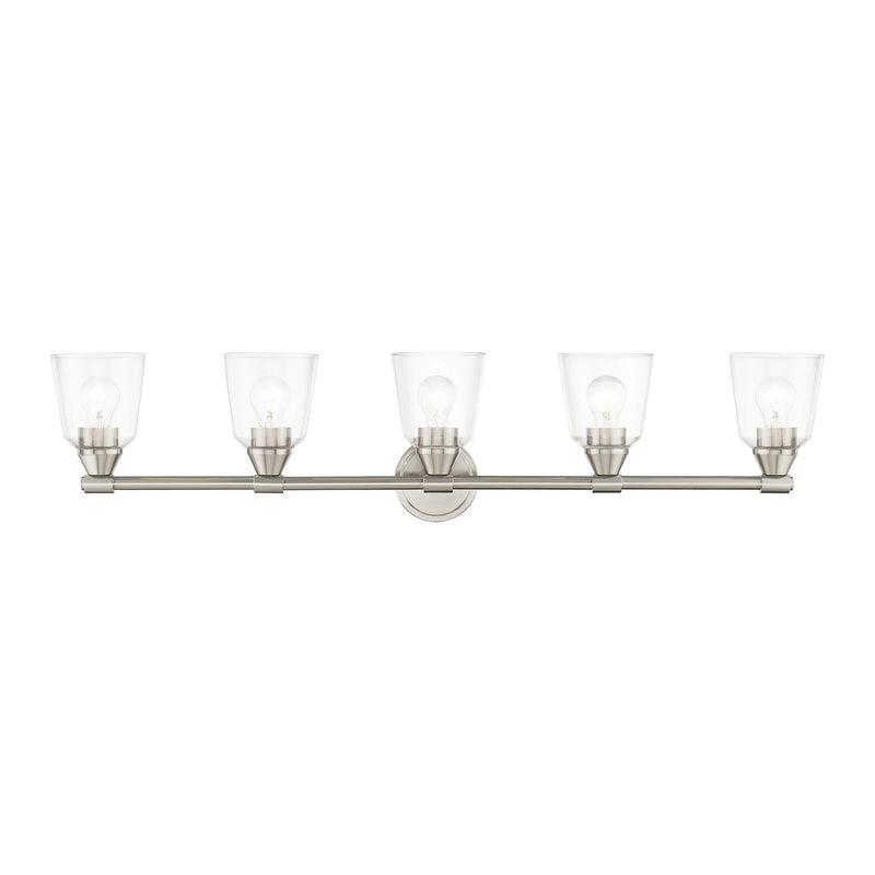 Haddington 5-Light Bath Vanity Light in Brushed Nickel