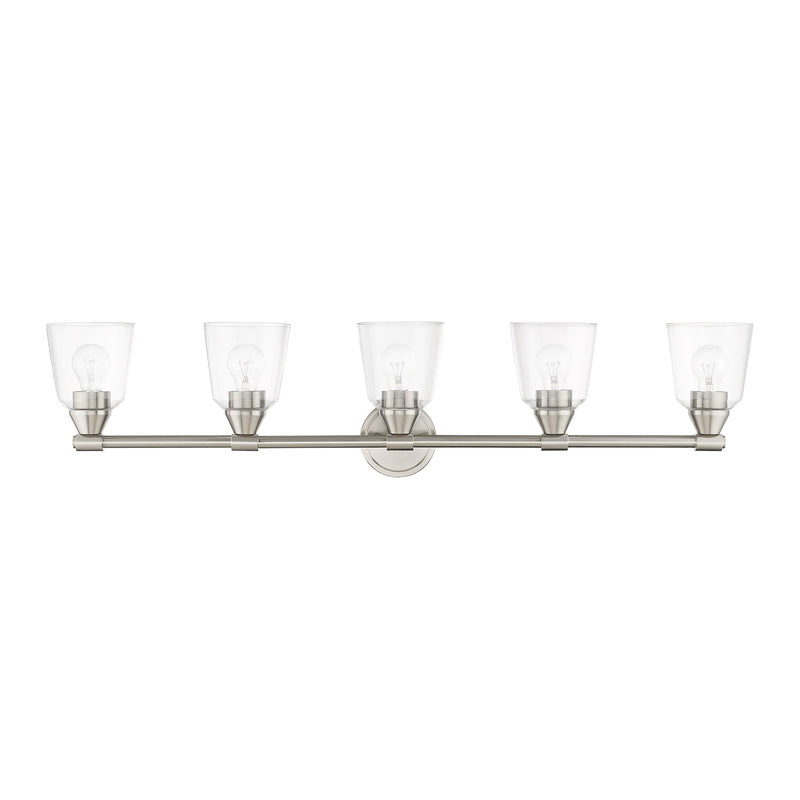 Haddington 5-Light Bath Vanity Light in Brushed Nickel