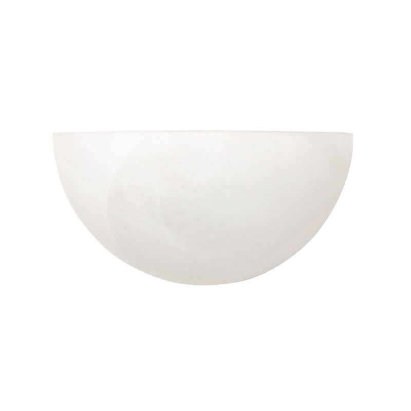 Crescent Faux Alabaster Wall Sconce in Warm White