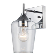 Kieran 1-Light 9.5" Bath Sconce in Polished Chrome