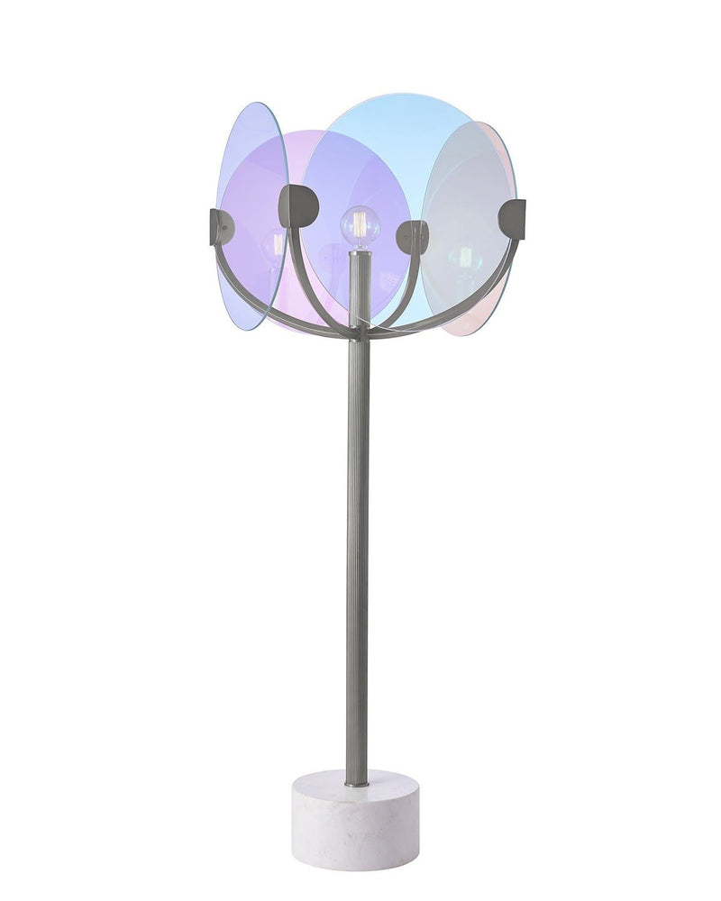 Chroma Floor Lamp in Satin Nickel