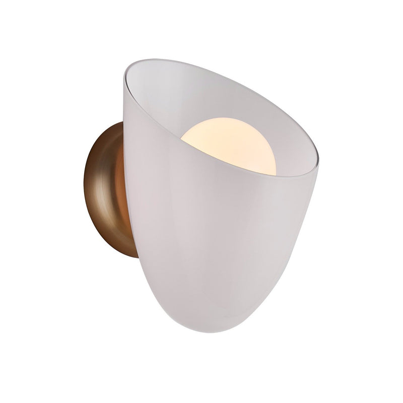 Cocoon Wall Sconce in Winter Brass