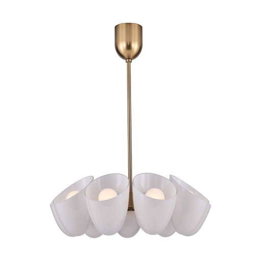 Cocoon 9-Light Chandelier in Winter Brass