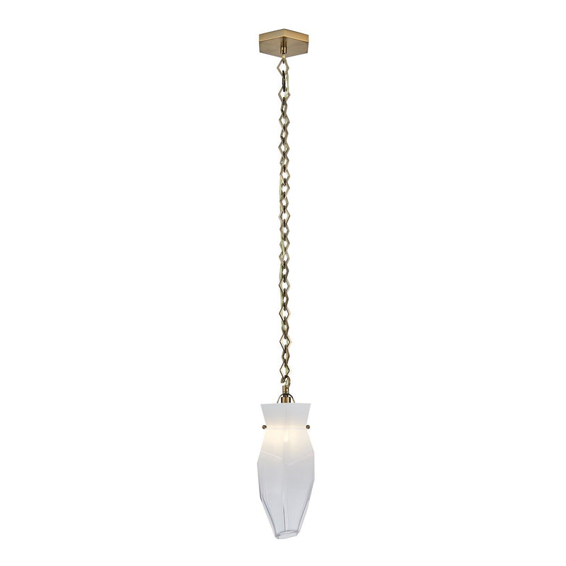 Bolsa 6.5" Mini Pendant in Winter Brass