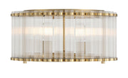 Glasbury 5-Light 17.75" Flush Mount in Gold