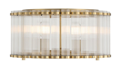 Glasbury 5-Light 17.75" Flush Mount in Gold