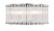 Glasbury 5-Light 17.75" Flush Mount in Polished Nickel