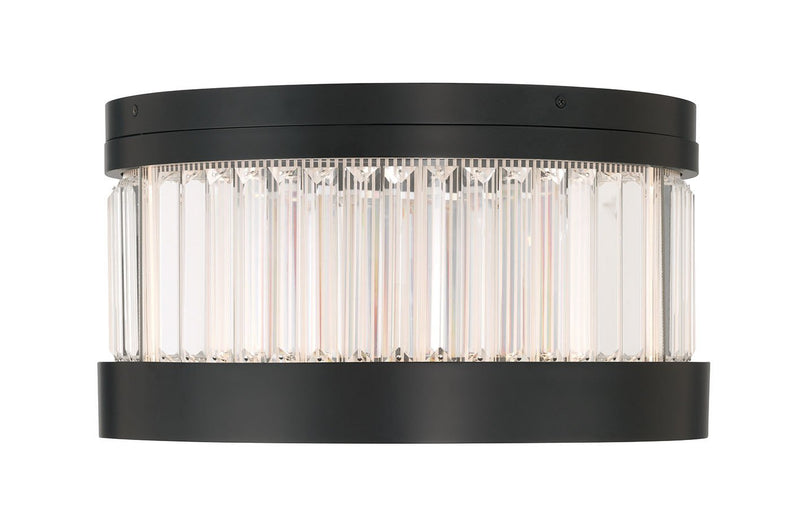 Empra 15.8" LED Flush Mount in Matte Black