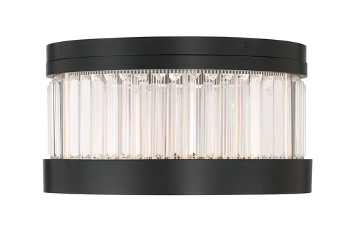 Empra 15.8" LED Flush Mount in Matte Black
