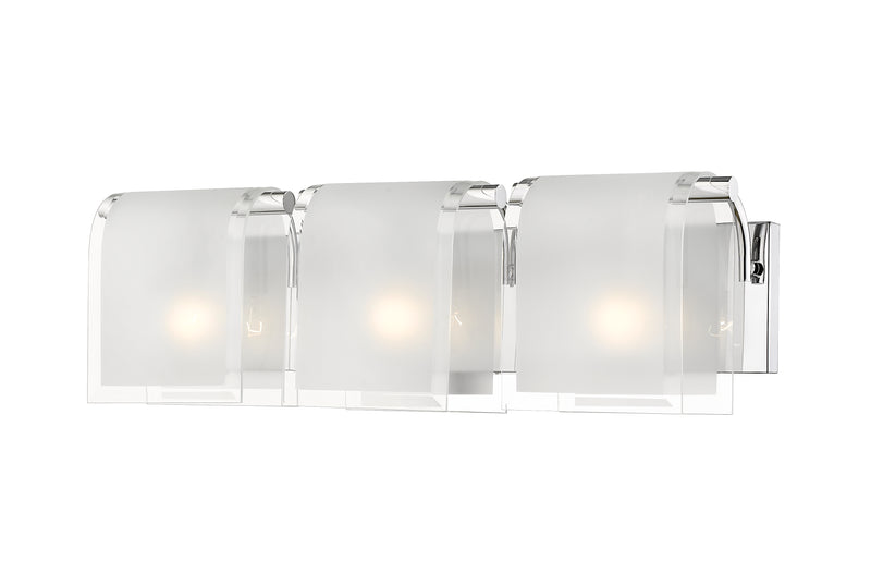 Zephyr 3 Light Vanity in Chrome