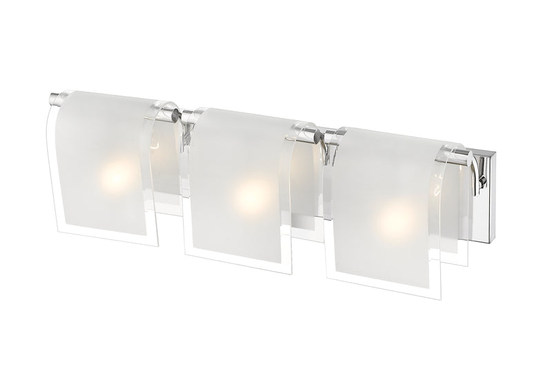 Zephyr 3 Light Vanity in Chrome