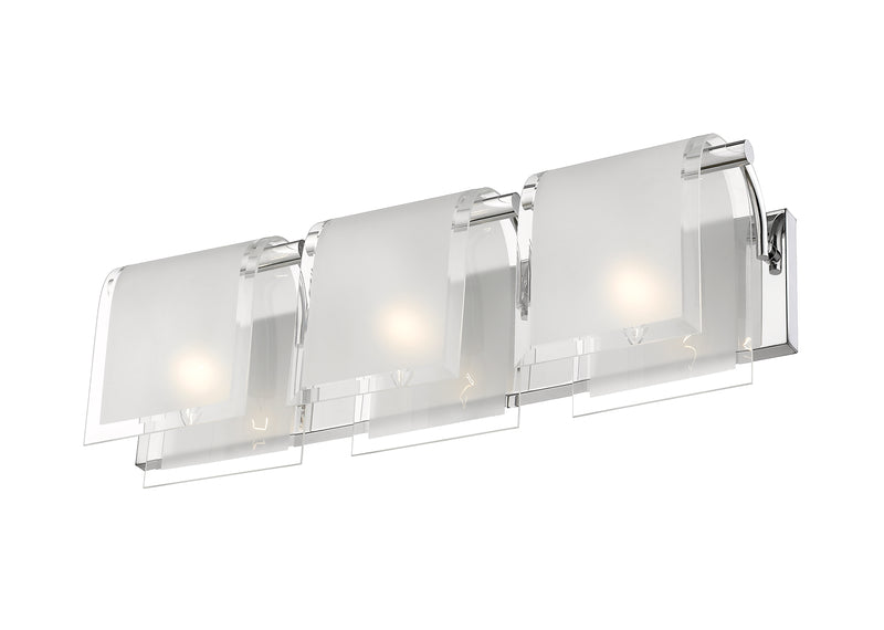 Zephyr 3 Light Vanity in Chrome
