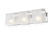 Zephyr 3 Light Vanity in Chrome