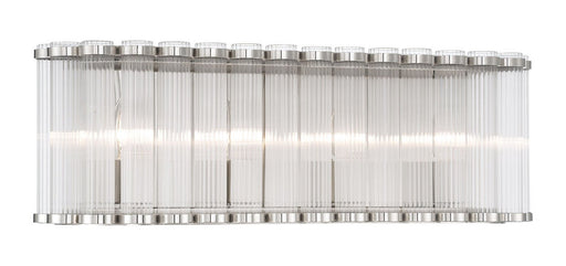 Glasbury 4-Light 23.75" Vanity Light in Polished Nickel