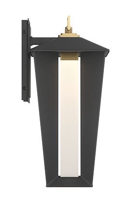 Andson 18.75" Outdoor Wall Sconce in Brass-Sand Black Mix