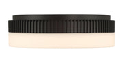 Purgos 17.8" LED Flush Mount in Matte Black