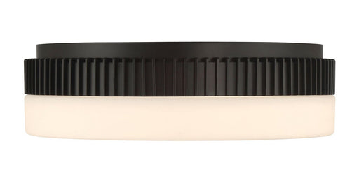 Purgos 17.8" LED Flush Mount in Matte Black