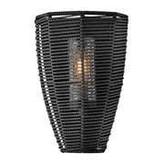 Luca Small Outdoor Wall Sconce in Black