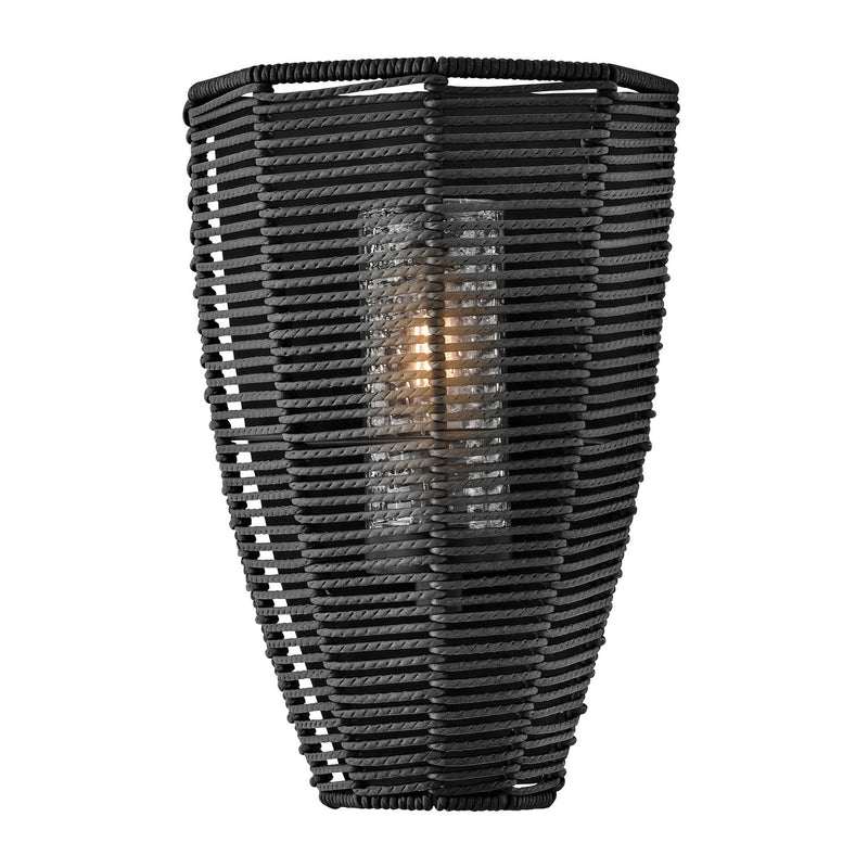 Luca Small Outdoor Wall Sconce in Black