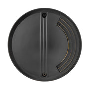 Flare Large Uni-Directional Well Light in Stainless Steel Black