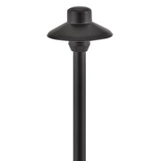 Hardy Island Small Standard Path Light in Brass Satin Black