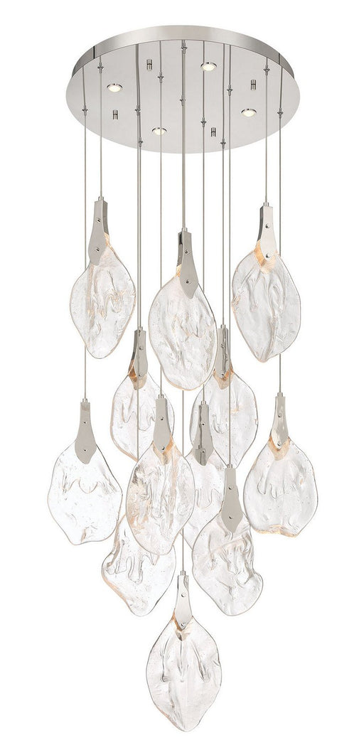 Jateo 16-Light 24" Cluster Pendant in Polished Nickel