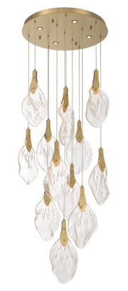Jateo 16-Light 24" Cluster Pendant in Gold