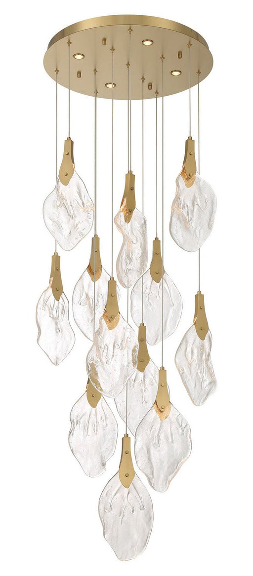Jateo 16-Light 24" Cluster Pendant in Gold