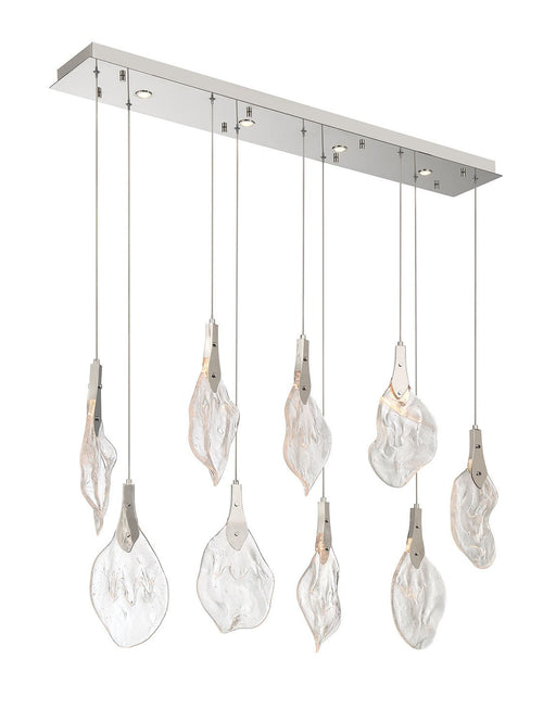 Jateo 13-Light 51.25" Linear Pendant in Polished Nickel