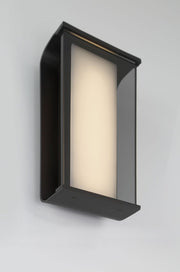 Dulton 14" Outdoor Wall Light in Matte Black