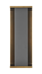 Dulton 14" Outdoor Wall Light in Antique Brass