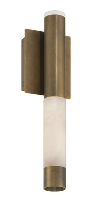 Ronda 16.2" Outdoor Wall Light in Weathered Brass