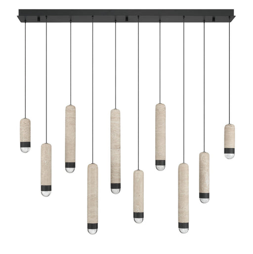 Cambre 10-Light 50" Linear Pendant in Matte Black