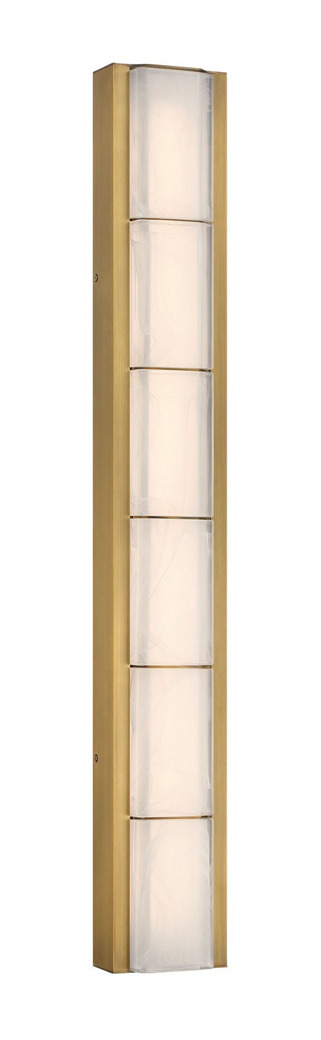 Gibraltar 36.5" Vanity Light in Antique Brass