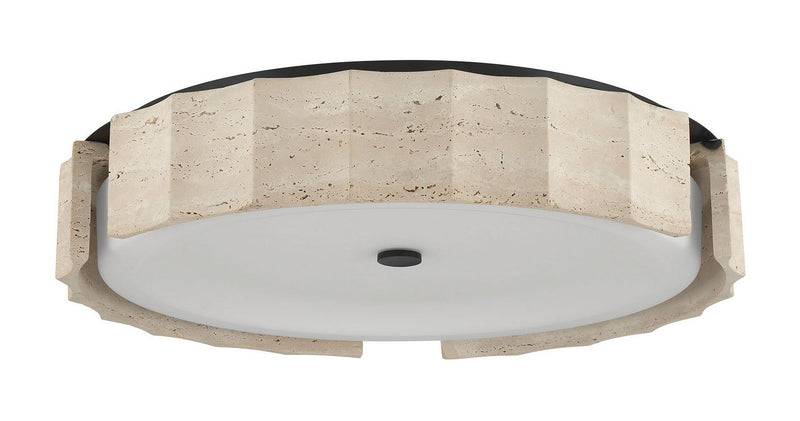 Roslington 23.75" LED Flush Mount in Matte Black
