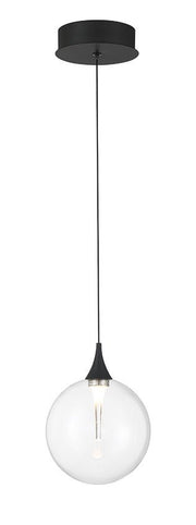 Iissa 6.25" Pendant in Matte Black