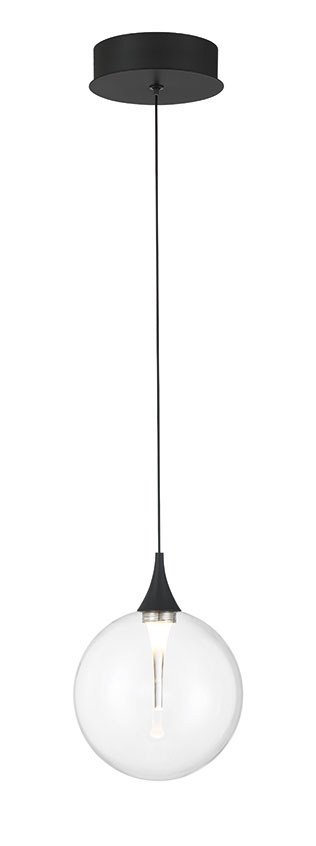 Iissa 6.25" Pendant in Matte Black