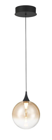 Iissa 6.25" Pendant in Matte Black
