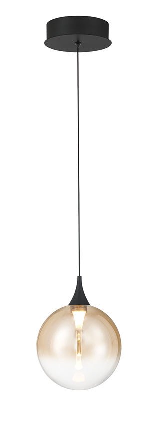 Iissa 6.25" Pendant in Matte Black