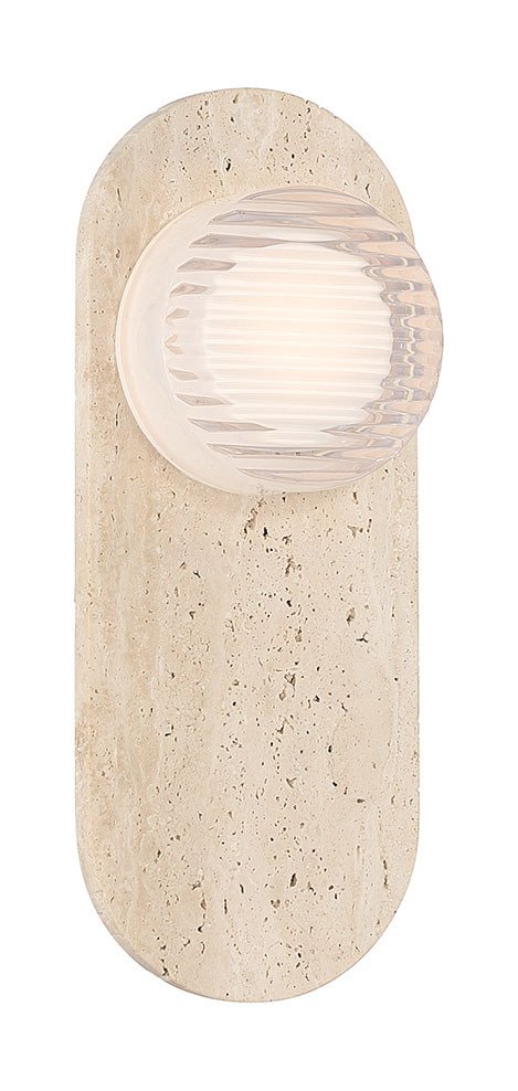 Sternn 15" Outdoor Wall Light in Travertine