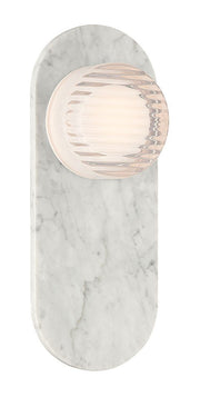 Sternn 15" Outdoor Wall Light in Marble White