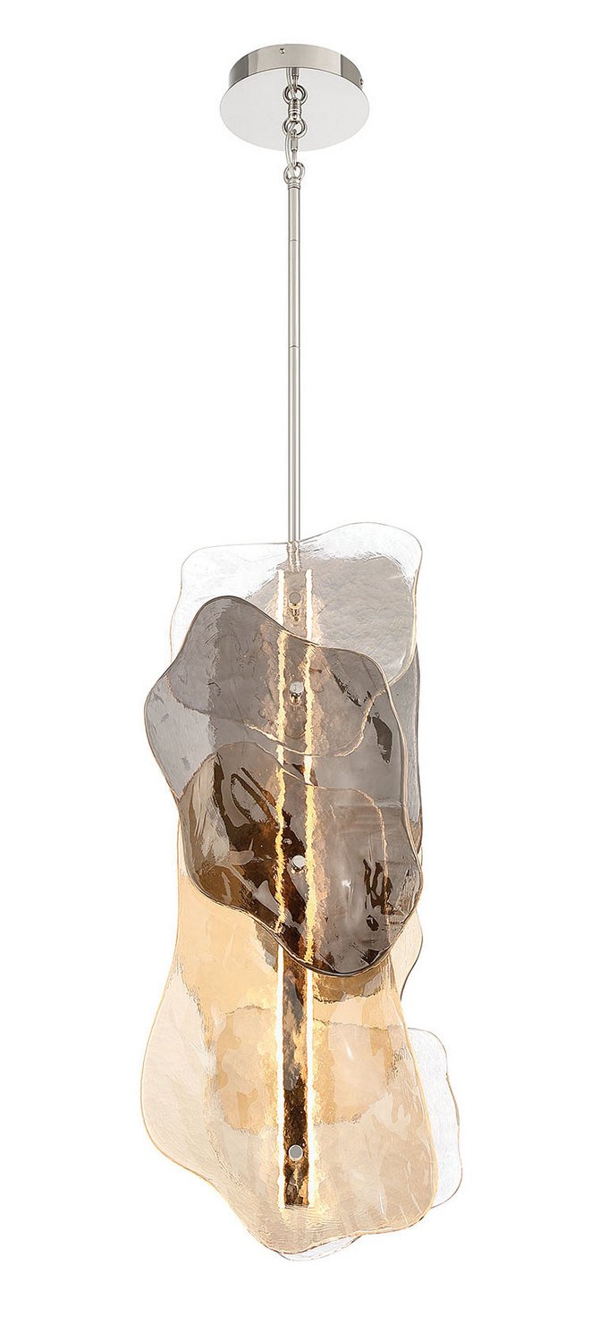 Grotto 8.5" Pendant in Polished Nickel