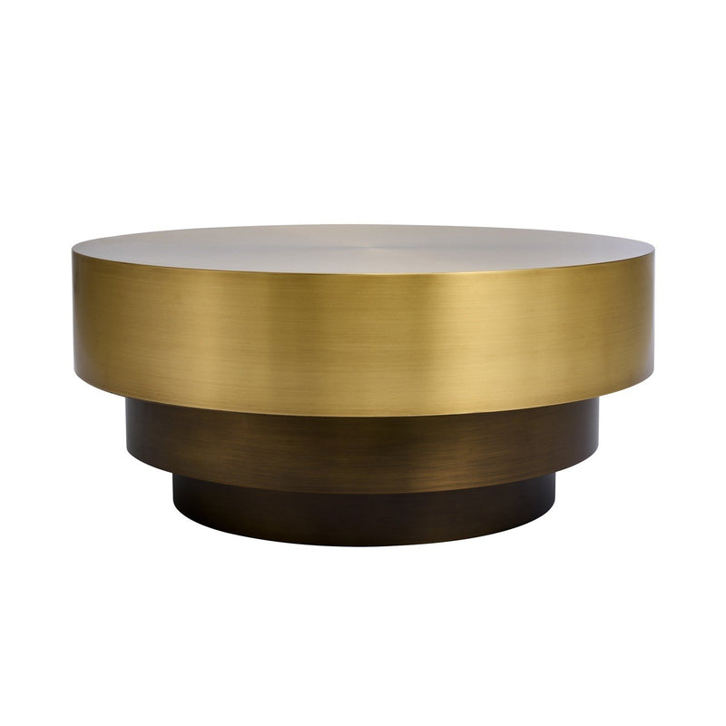 Laureato Accent Table in Natural Brass