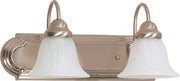 Ballerina 2-Light Bath Vanity Light in Brushed Nickel